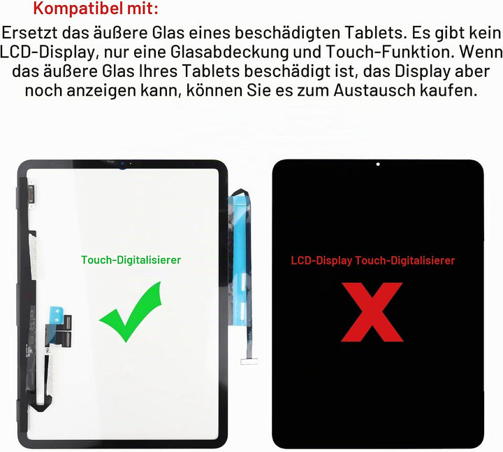 Neue Touchscreen Glas Digitizer Ersatz für iPad Pro 11 2018/2020 A1934 A1980 A2013 A2068 A2230 Touch