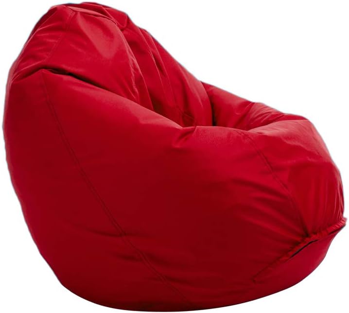 Bruni Classico Sitzsack-Bezug ohne Füllung - Wechselhülle (M, rot) Medium Rot, Medium Rot