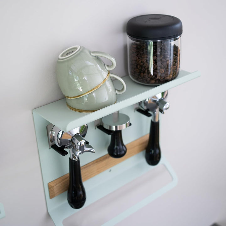 FLATE® Barista Board für Siebträger, Tamper und Barista Zubehör (Weiss), Wei&amp;