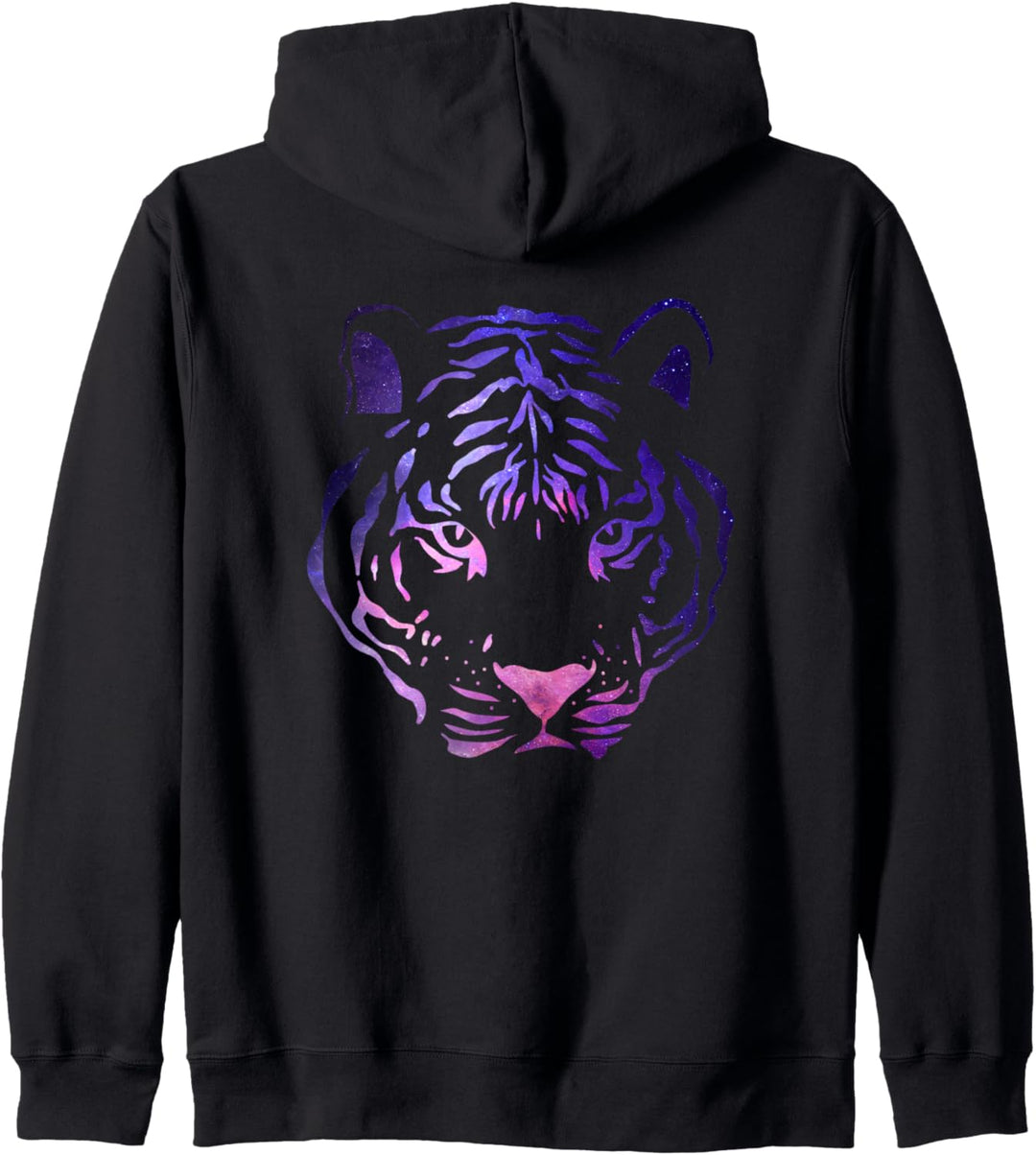 Tiger Fun Art Weltraum Muster Wildtier Kapuzenjacke