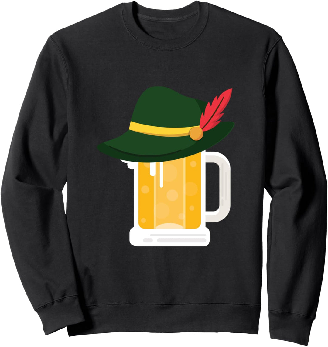 Bier mit deutschem Alpenhut Lustiges Oktoberfest-Geschenk Sweatshirt