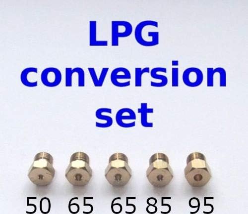 Set mit 5 LPG Jets Injektoren Herd Herd Düsen Umwandlung auf LPG Propan Butan