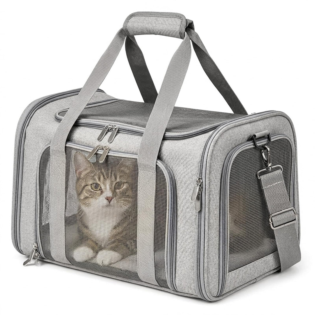 Katzenrucksack und Hunderucksack für Kleine Hunde bis 5kg Atmungsaktive Katzentransporttasche Faltba