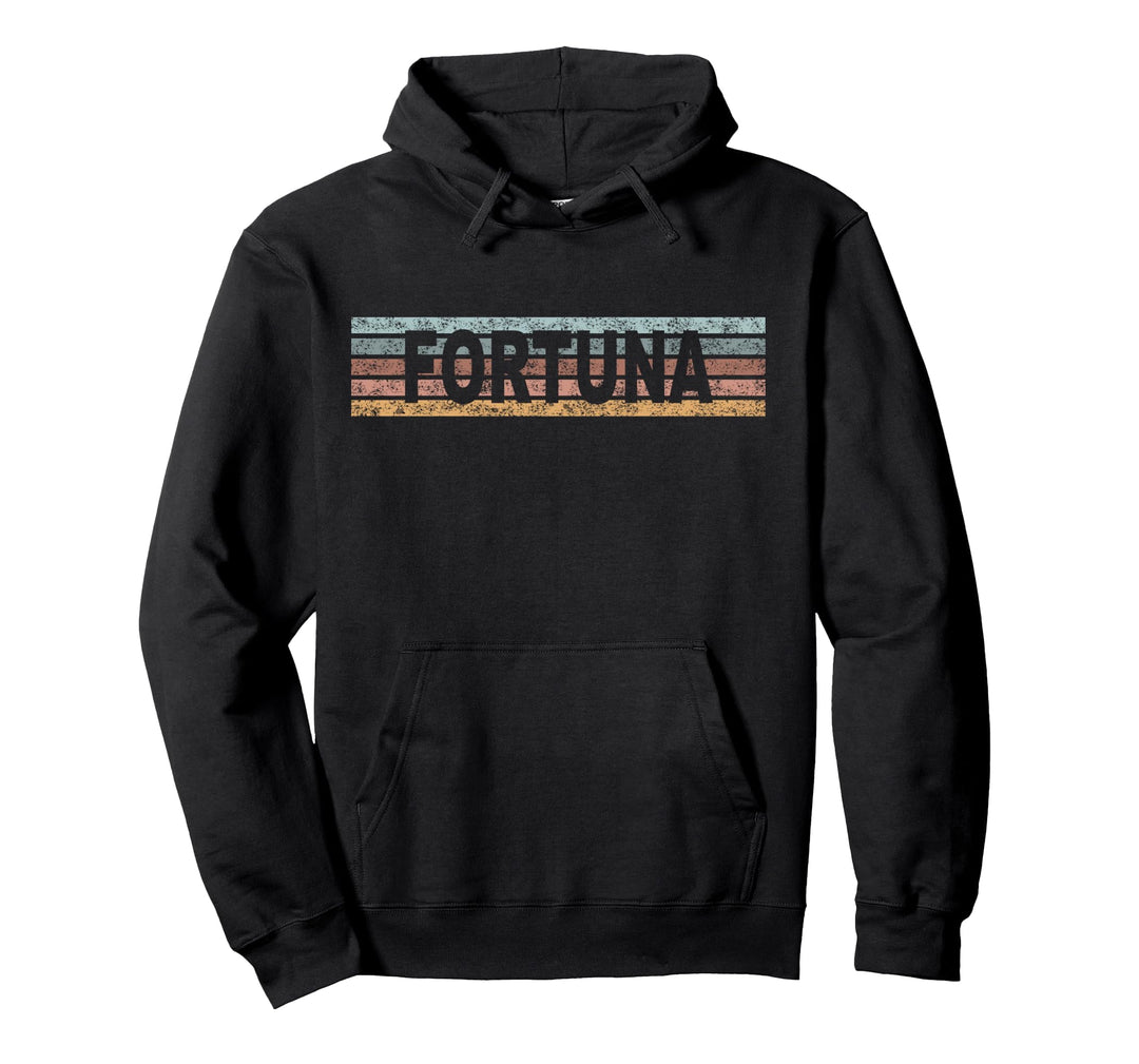 Fortuna California CA USA Retro Pullover Hoodie