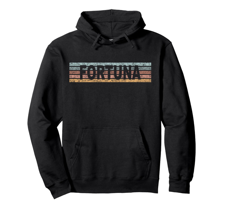 Fortuna California CA USA Retro Pullover Hoodie