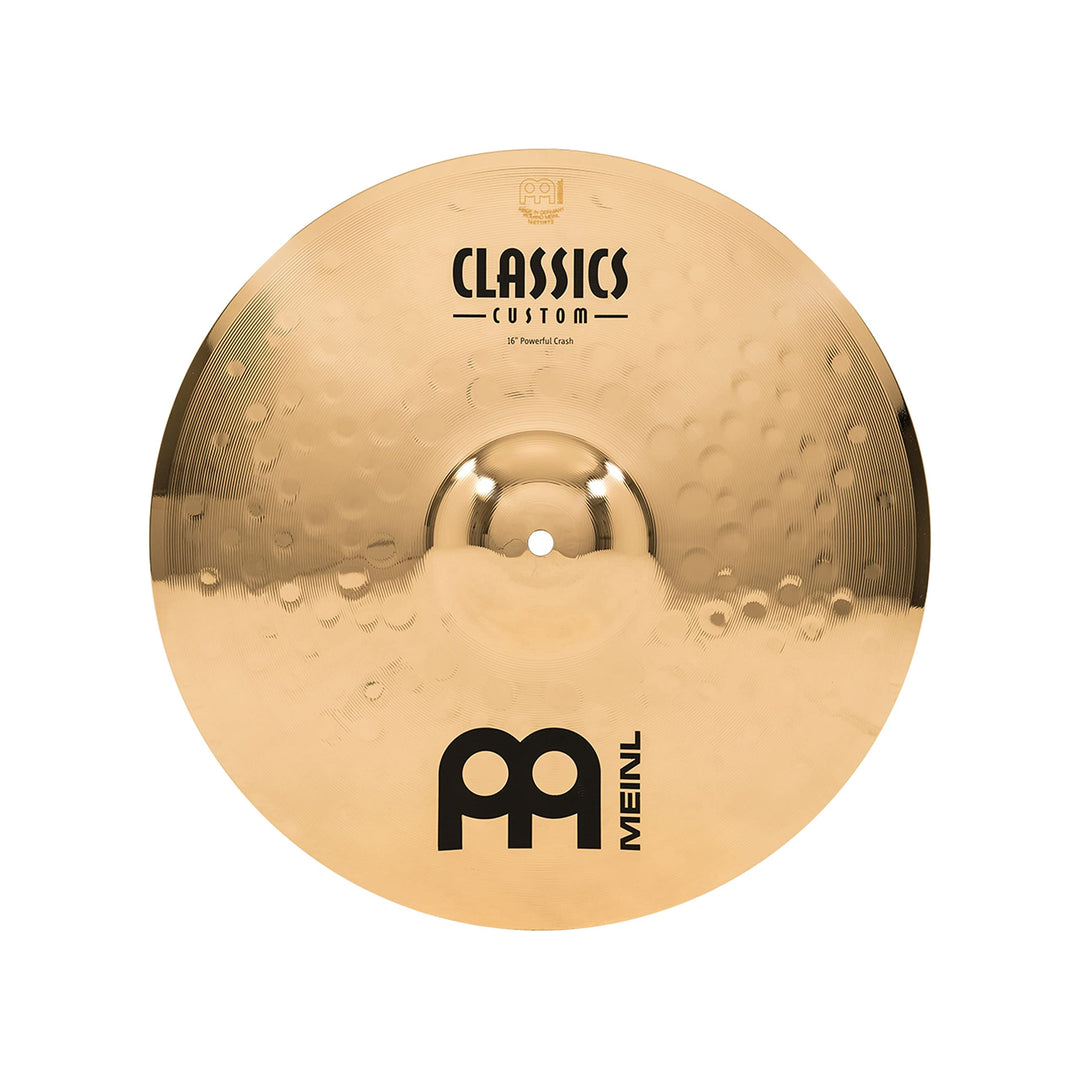Meinl Cymbals Classics Custom Brilliant Powerful Crash 16 Zoll (Video) Schlagzeug Becken (40,64cm) B
