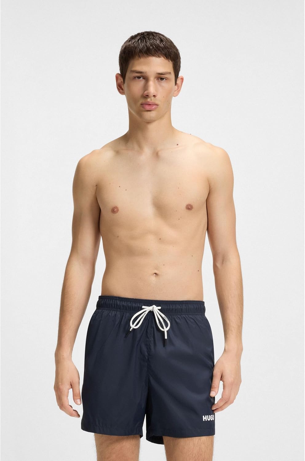 HUGO Herren Haiti Badeshorts aus schnell trocknendem Recycling-Gewebe mit Logo XS New - Dark Blue405