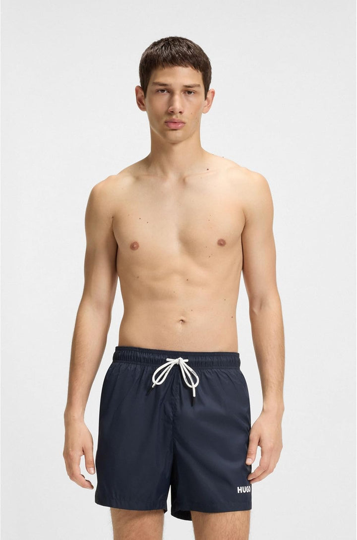 HUGO Herren Haiti Badeshorts aus schnell trocknendem Recycling-Gewebe mit Logo XS New - Dark Blue405