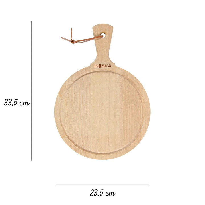 Boska Servierbrett Rund Amigo M/für das Präsentieren von Käse und Snacks / 23,4 cm/Holz/Braun / 335