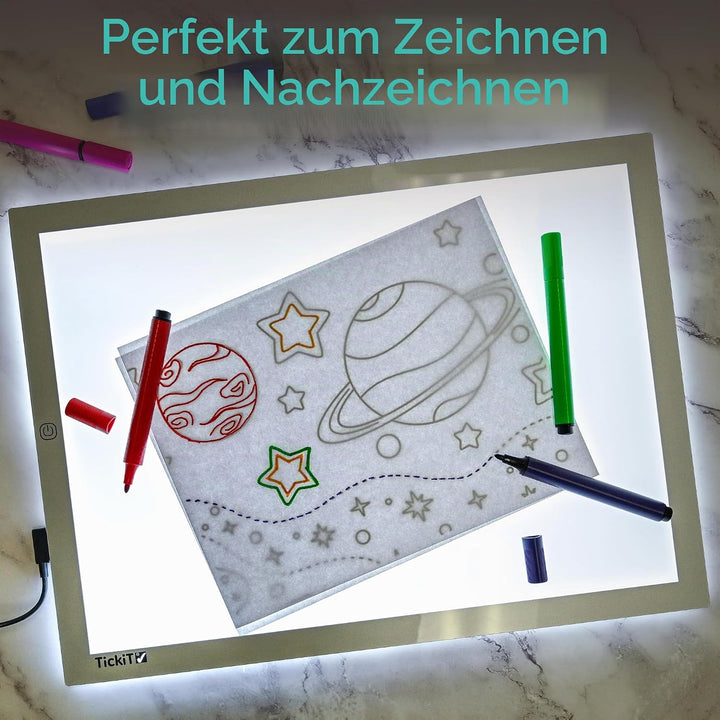 TickiT 73046 A3 Rectangular Light Panel Einzeln, Einzeln