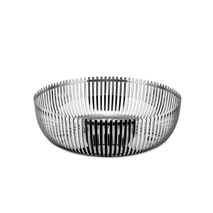 Alessi PCH02/23 - Design Perforierter Küchenkorb, 18/10 Glänzender Edelstahl, 23 cm Ø 23 cm, H 7 cm,