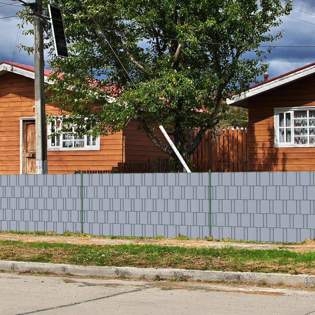 Sichtschutzstreifen Zaun 35 m x 19 cm inkl.20 Clips, PVC Sichtschutz Zaunfolie Sichtschutzstreifen D