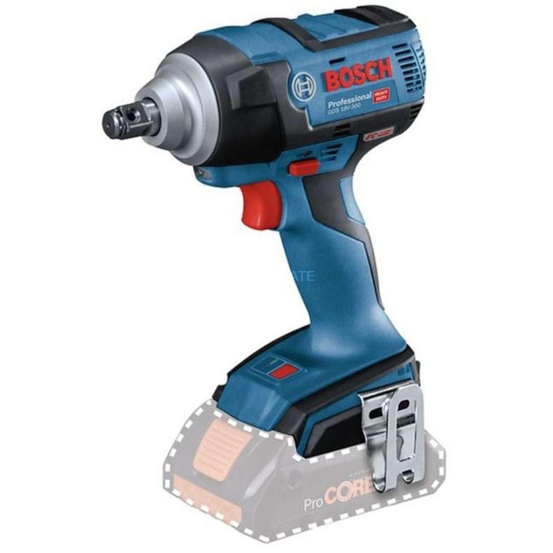 Bosch Professional 18V System Akku Drehschlagschrauber GDS 18V-300 (ohne Akku, im Karton) Solo im Ka