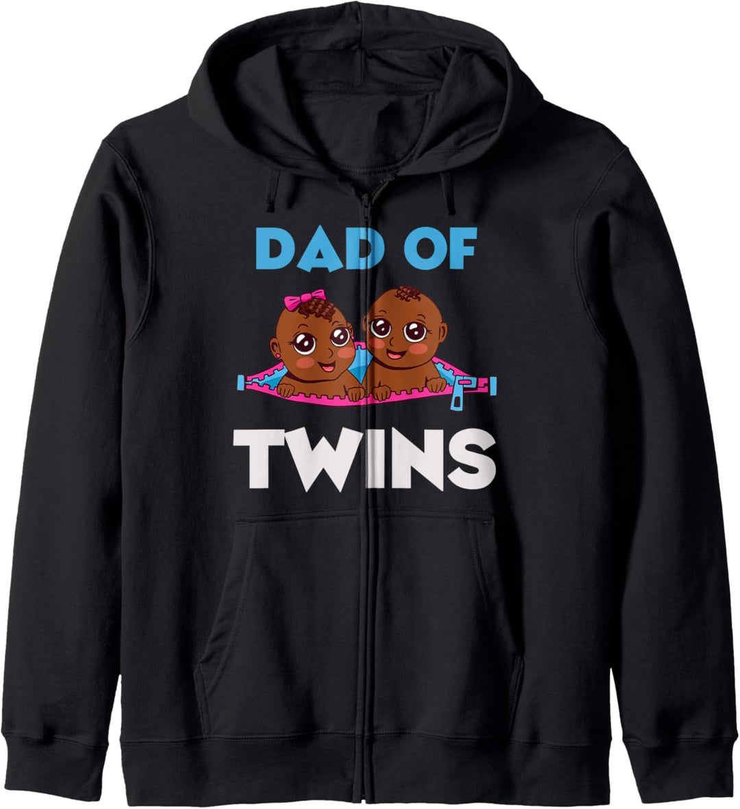 Zwillinge Zwillingsvater Baby Dope Schwarze Babys Kapuzenjacke