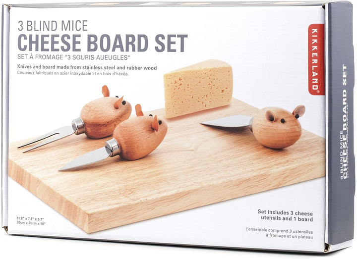 Kikkerland Käse-Set Mouse Cheese Board Maus, Maus