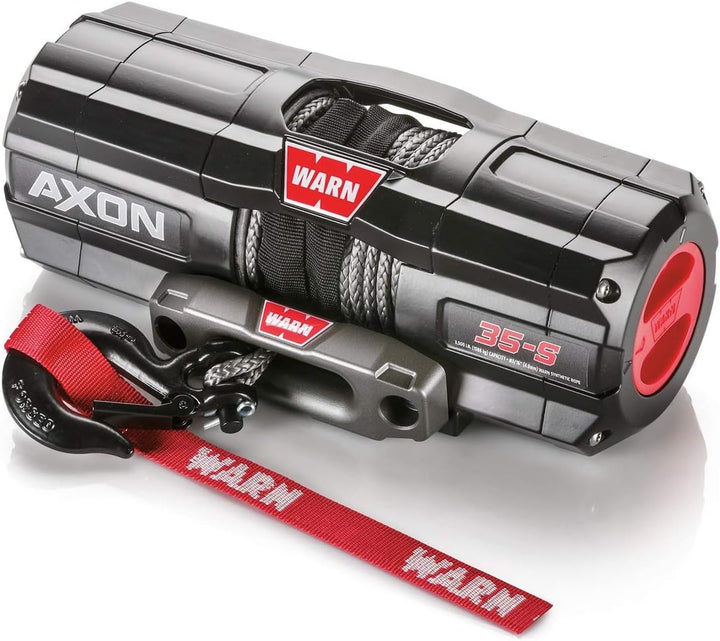 WARN, 101130 AXON 35-S Powersports-Seilwinde mit Spydura-Synthetikseil: Durchmesser: 4,8mm, Länge: 1