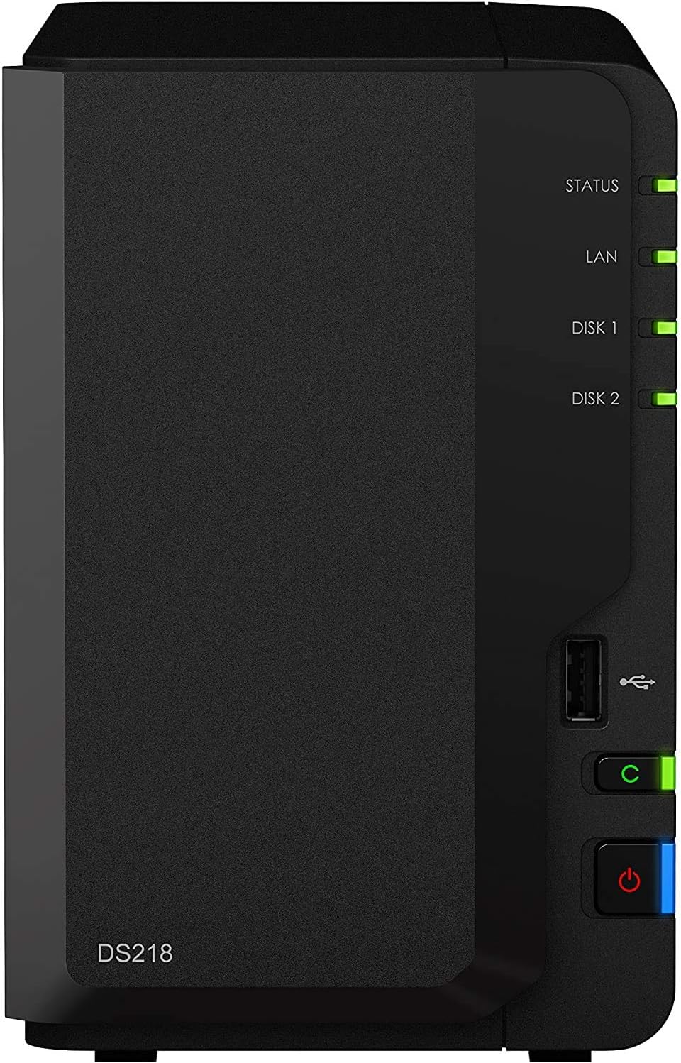 Synology DS218/2G/4T-WDRED NAS-Systeme 4To Schwarz WD Rot 4To, WD Rot 4To