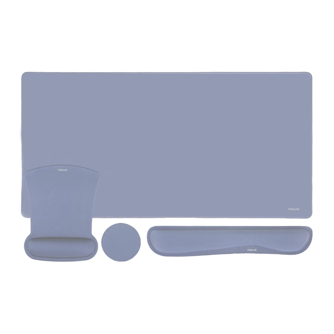 MOSISO Schreibunterlage Matte Tastatur Mauspad Set, 4-in-1 Ergonomisches Mousepad&Tastatur Handgelen