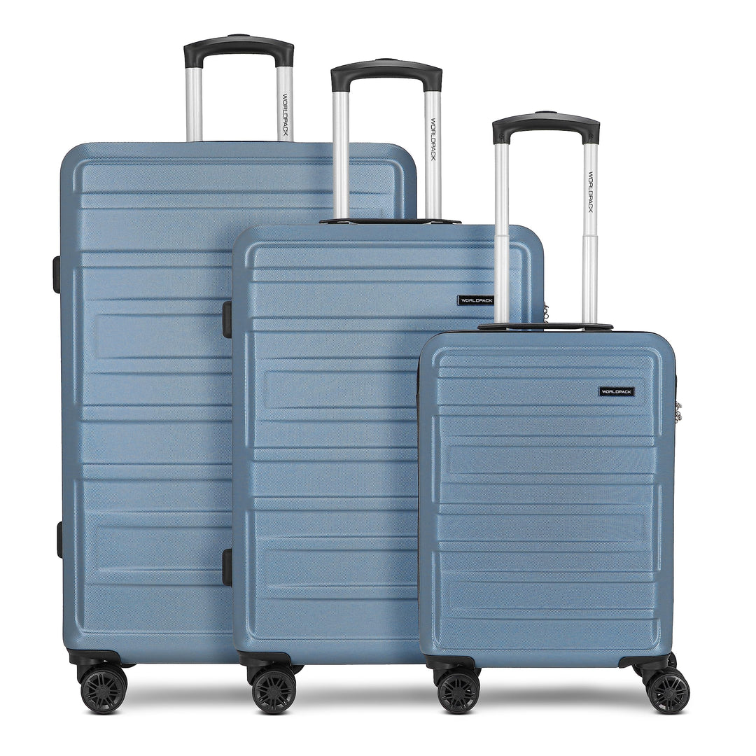 Worldpack New York 2.0 Koffer Set-Gross | Trolley mit 4-Rollen und Zahlenschloss - Hartgepäck mit Wä