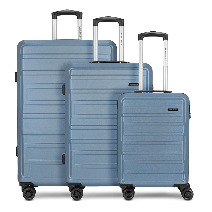 Worldpack New York 2.0 Koffer Set-Gross | Trolley mit 4-Rollen und Zahlenschloss - Hartgepäck mit Wä