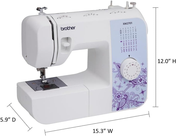 Brother XM2701S (Exklusive Edition) Nähmaschine mit 27 Nähprogramme, Freiarm, Elektrische Nähmaschin