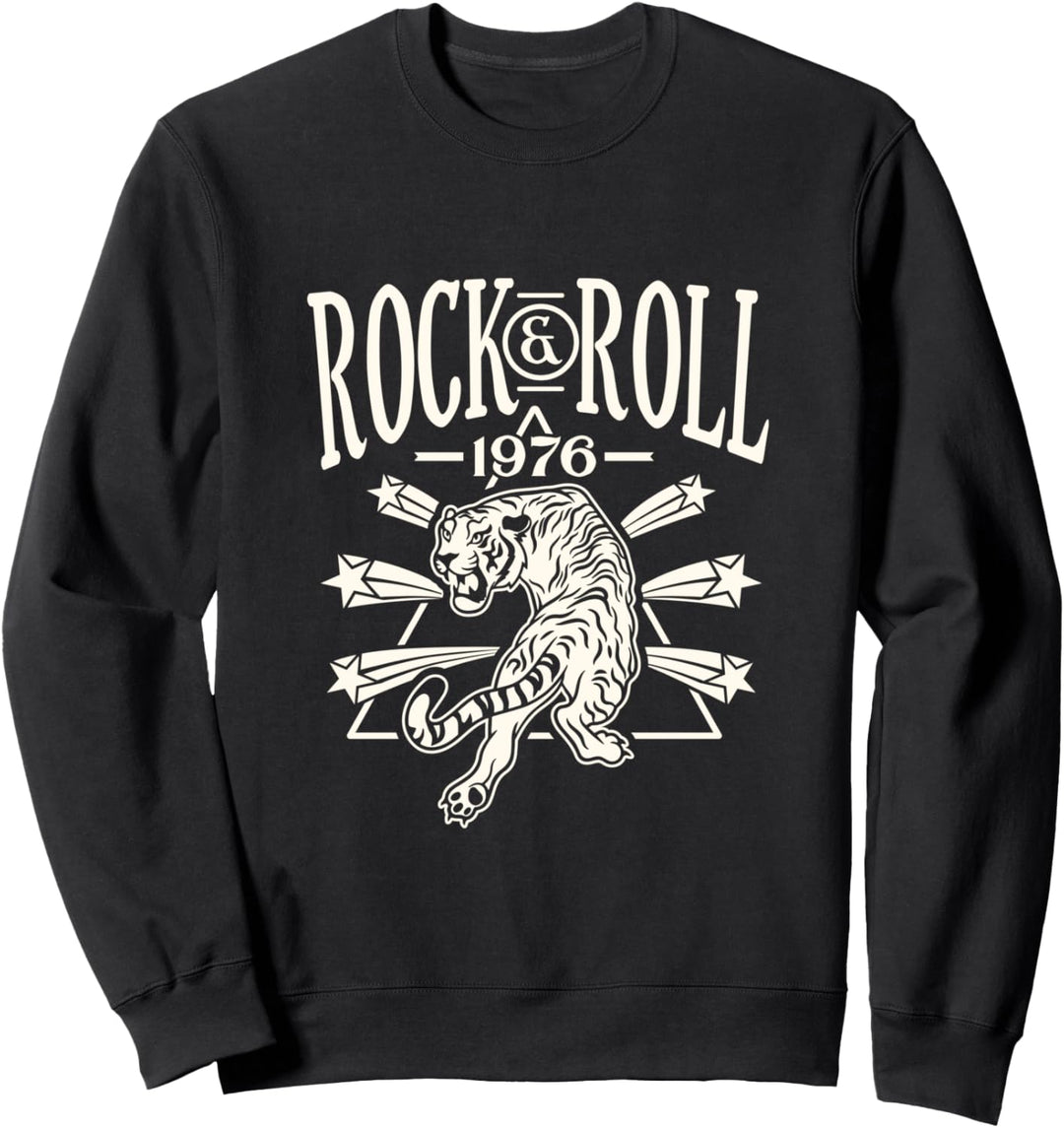 Retro casual rock and roll women's shirt Sweatshirt