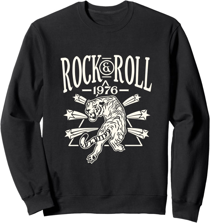 Retro casual rock and roll women's shirt Sweatshirt