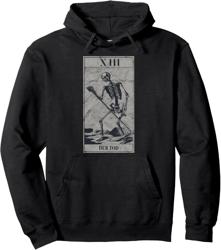 Occult Tarot Card The Death Karte Der Tod XIII Vintage Pullover Hoodie