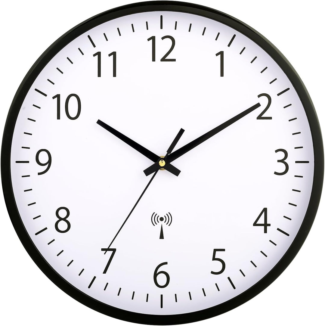 HZDHCLH Funkuhr 30 cm Grosses Ziffernblatt Wanduhr Geräuschlos,Geeignet für Schule, Zuhause, Wanddek