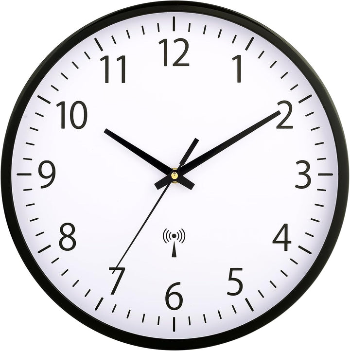 HZDHCLH Funkuhr 30 cm Grosses Ziffernblatt Wanduhr Geräuschlos,Geeignet für Schule, Zuhause, Wanddek