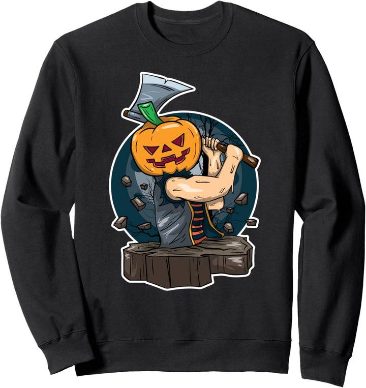 Lustiger Halloween Süsses oder Saures Kürbis Zombie Sweatshirt
