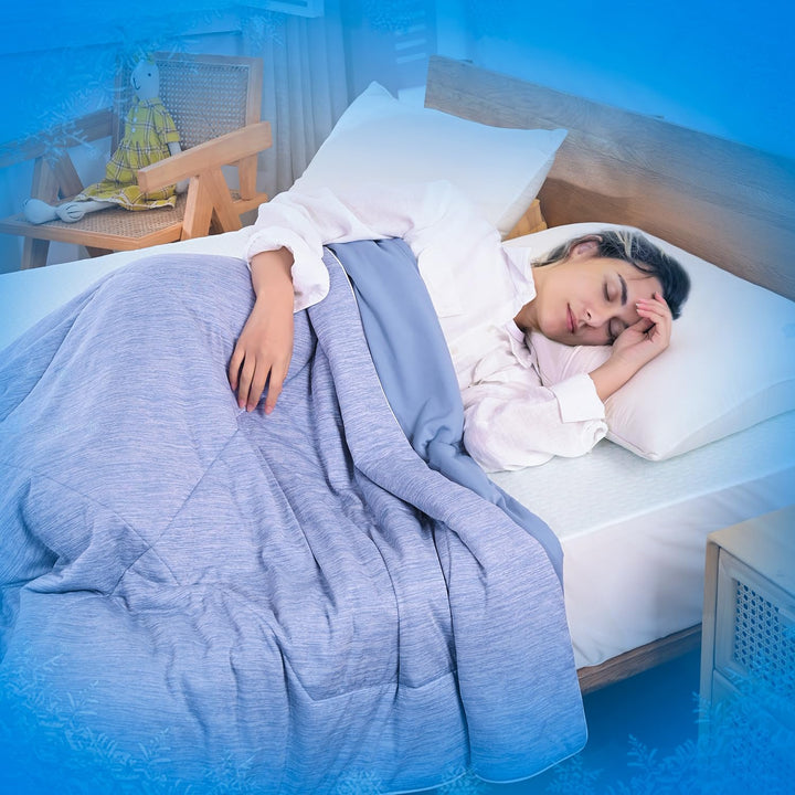 MYLUNE HOME Kühldecke Leichte Sommerdecke, Arc-Chill Q-Max>0.458, 2in1 Kühlende Bettdecke 200x220, S