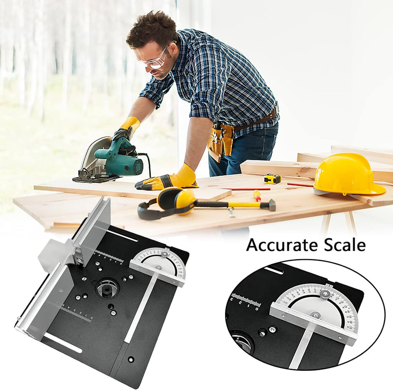 Router Lift, Frästisch für Oberfräsen mit Set 3 Frästisch Einlegeplatten Frästisch für Oberfräsen Pr