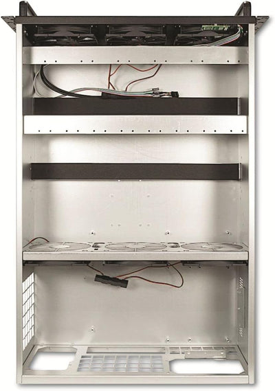 Inter-Tech Gehäuse Mini ITX 4W40 Mining-Rack 179x482x705mm Schwarz