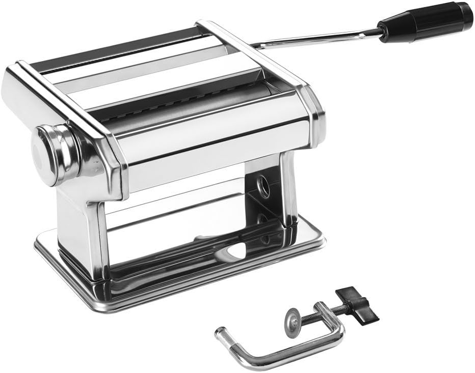 Metaltex 3 in 1 Pasta Maschine Maker Edelstahl Tischklemme