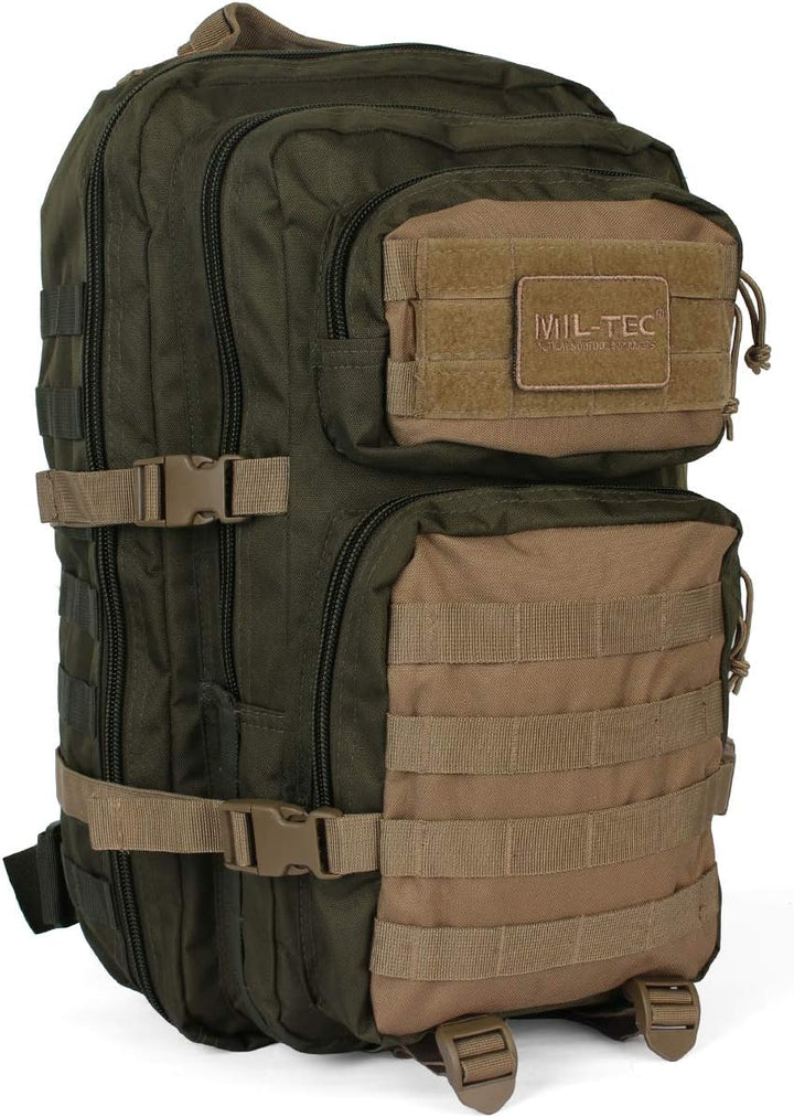 Mil-Tec US Assault Pack Laser Cut Tagesrucksack • Taktischer Militär Rucksack mit Laser-Cut MOLLE-Sy