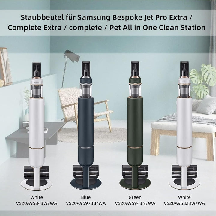 16 Stück VCA-ADB952 Staubbeutel für Samsung Bespoke Jet Pro Extra/Complete Extra/complete/Pet Akku H