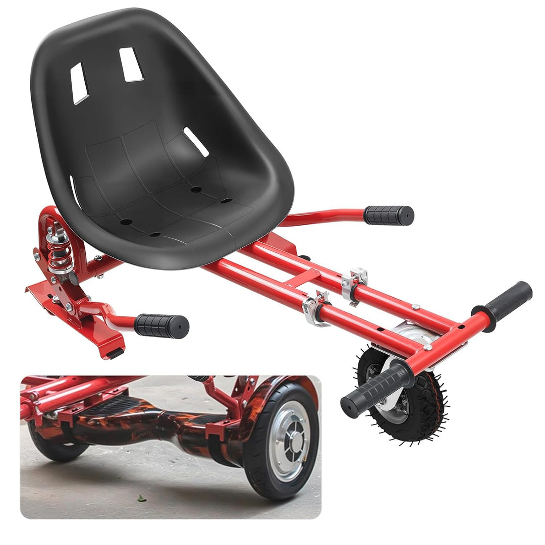 Hoverboard Sitz, Hoverkart Sitz für Universal 6,5"-10" Wheel Balancing Sitzscooter mit Innovativer F