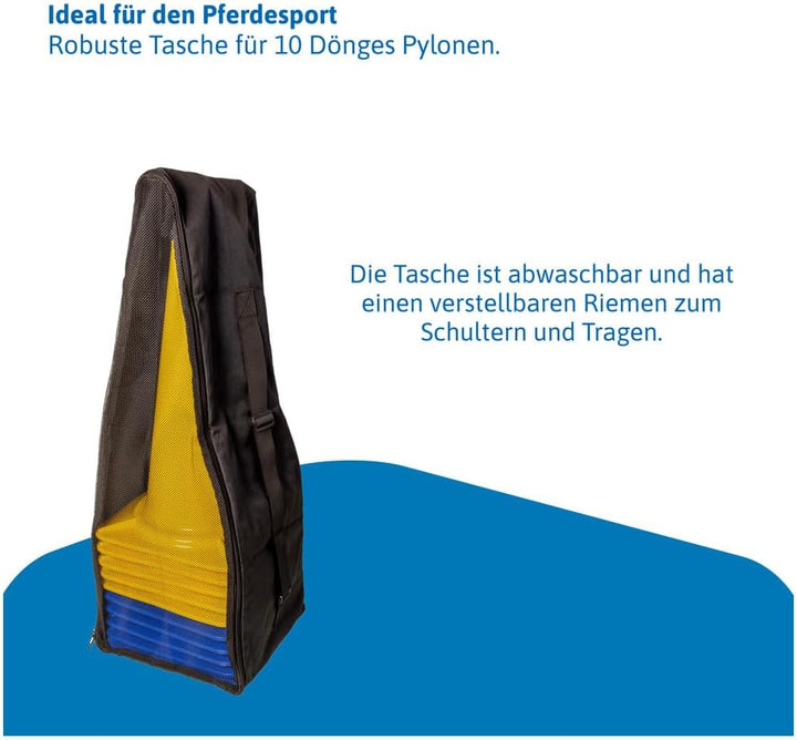 Dönges Tasche für Pylonen (Agility Bodenarbeit Hundesport Outdoortasche Reitsport Reittraining Marki