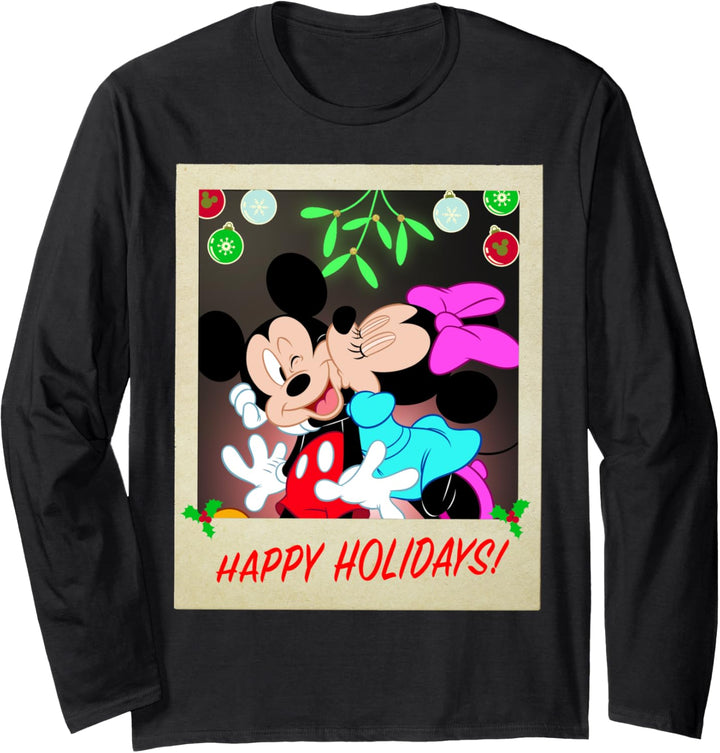 Disney Mickey And Friends Weihnachten Mickey And Minnie Langarmshirt