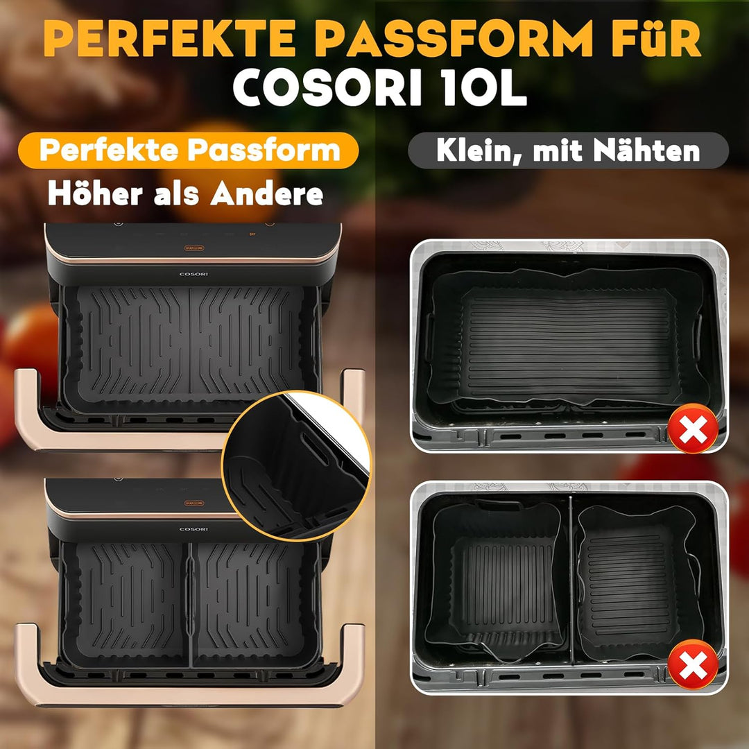 COSORI Heissluftfritteuse Zubehör für COSORI Dual Blaze TwinFry XXL 10L - COSORI Heissluftfritteuse