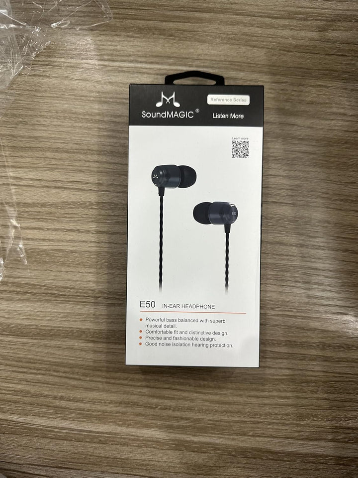 SoundMAGIC E50 Wired Earbuds Without Microphone, In-Ear HiFi Headphones, Noise Isolating Headphones,