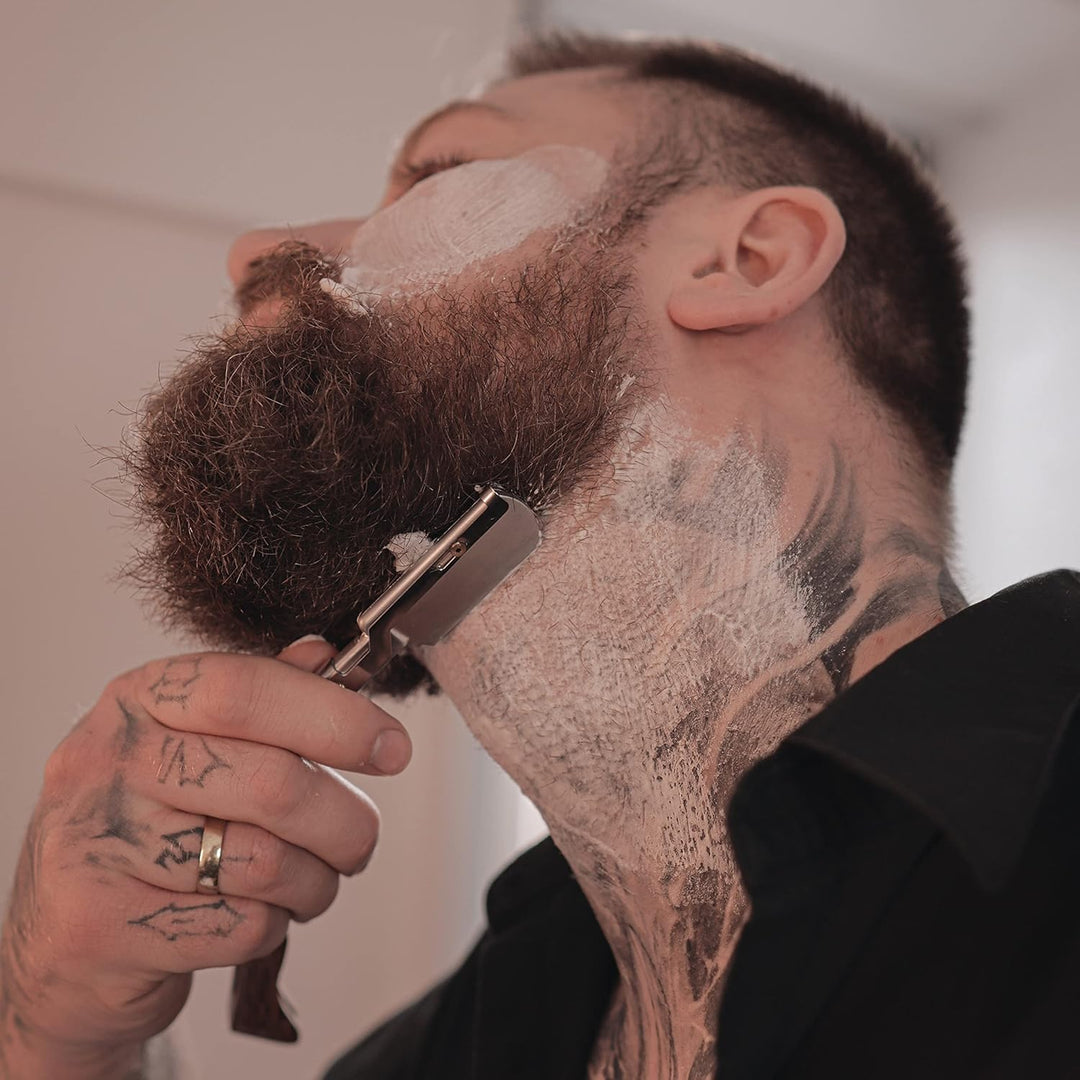 Störtebekker® Premium Rasurpflege Set - inkl. Rasiermesser, Etui, Rasierpinsel, Rasierseife, Rasiers