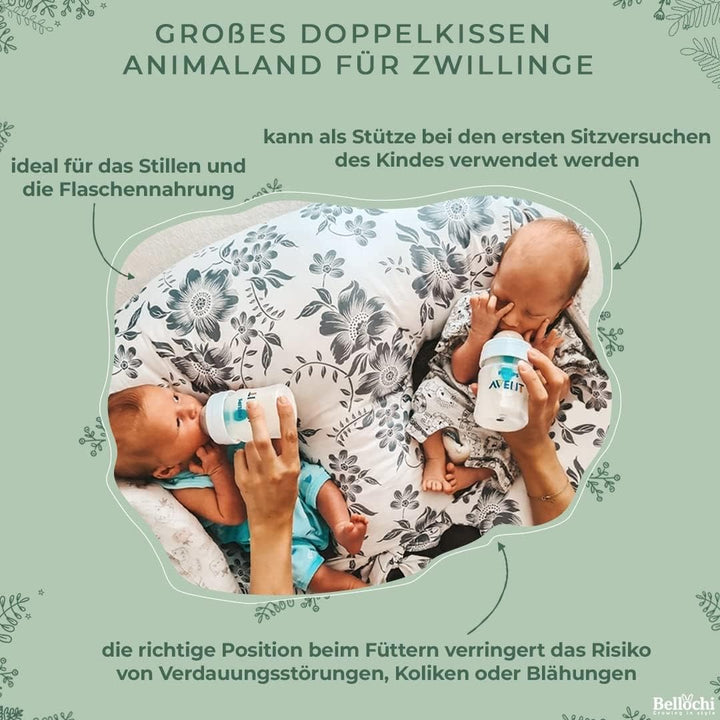 Bellochi Growing in style Stillkissen Zwillinge, Stillkissen XXL, Nursing Pillow - Schwangerschaftsk