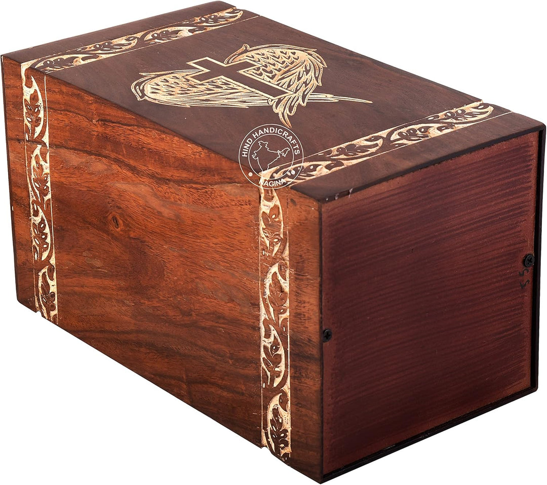 Rosewood Urnen für menschliche Asche für Erwachsene, gross – Holzurne für Columbarium – Beerdigungsu