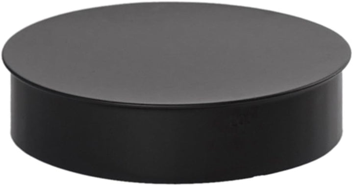 Ø 180mm - Ofenrohr Blindkappe schwarz - 0,6 mm ST-12 Stahlblech - Senotherm-Beschichtung - russbestä