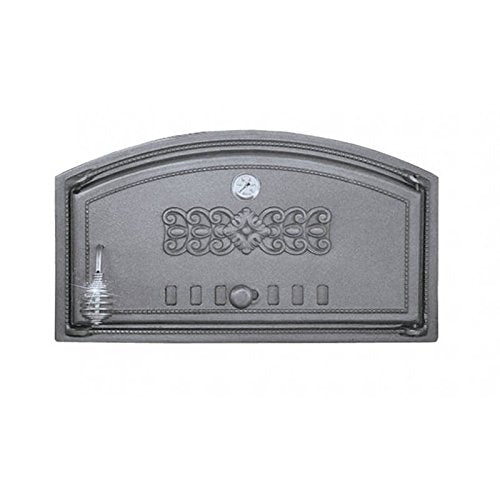 Sellon24® Backofentür aus Gusseisen Ofentür Pizzaofentür Steinofentür Brotofen H1004