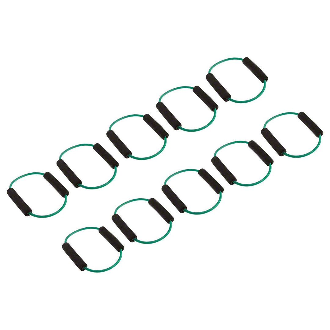 Fitness Ring, 10er Set mittel - grün, mittel - grün