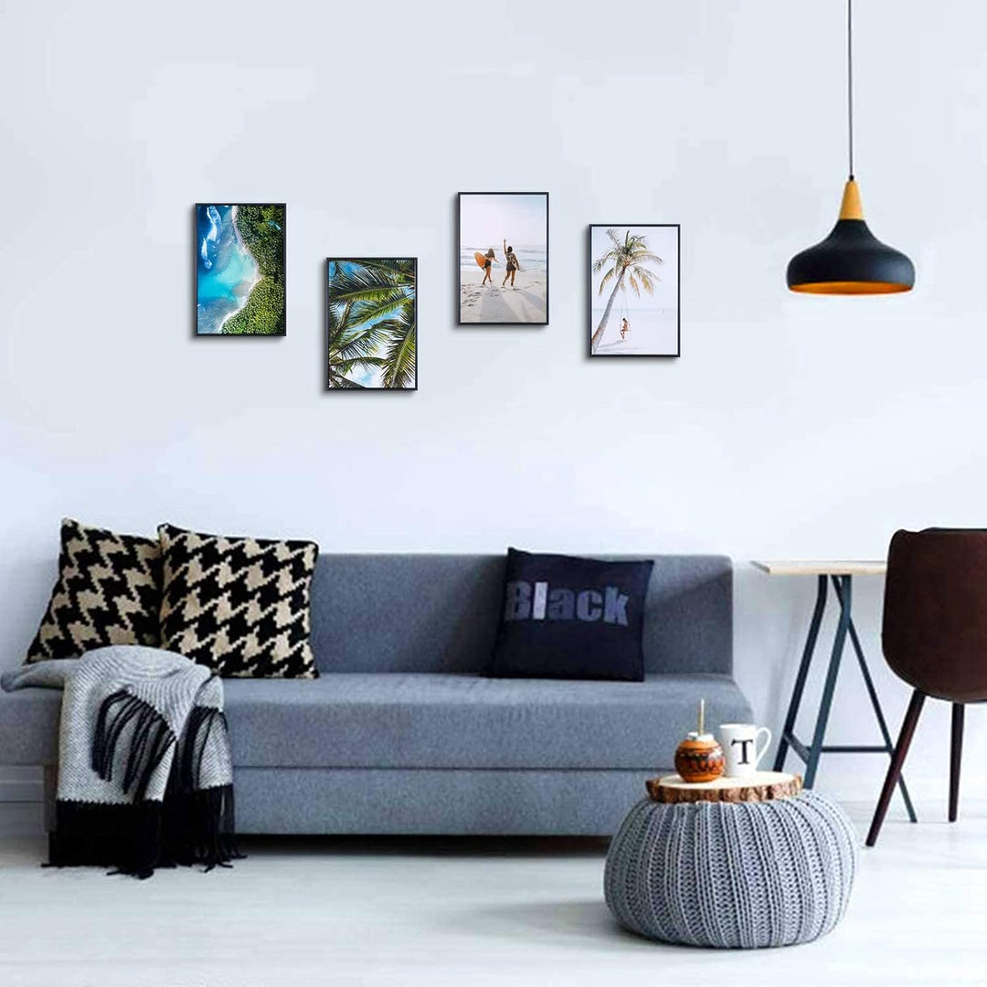 A3-Zertifikat-Bilderrahmen, 4er-Pack schwarzer Fotorahmen mit Plexiglas für Wandmontage-Display, 29,
