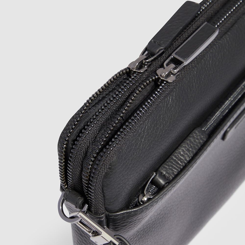 PIQUADRO POCHETTE X SCHWARZ AC6156MOSR/N modus restyling Kupplung Fronttasche Leder SCHWARZ ND Wahl=